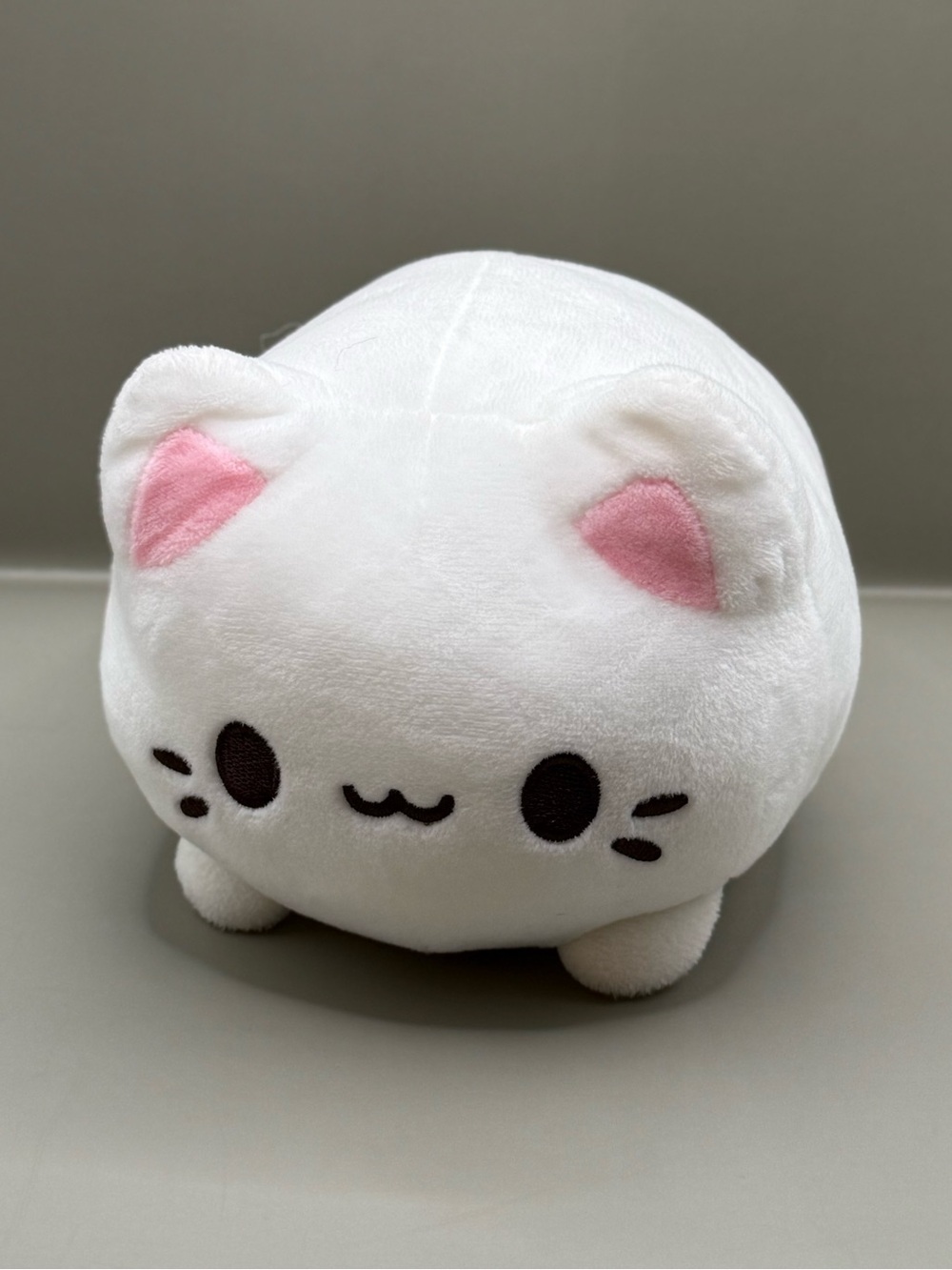 Aurora Tasty Peach Custard Meowchi White Cat Plush Stuffed Animal